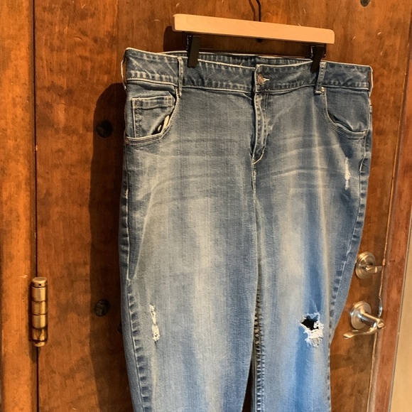 Lane Bryant women’s denim jeans Skinny GeniusFit jdistressed size 24 average - Picture 6 of 15